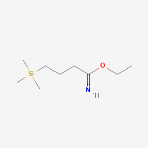 molecular formula C9H21NOSi B15481064 Ethyl 4-(trimethylsilyl)butanimidate CAS No. 30278-39-8