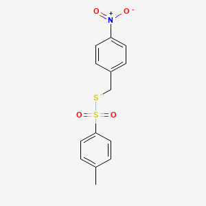 molecular formula C14H13NO4S2 B15481160 S-[(4-Nitrophenyl)methyl] 4-methylbenzene-1-sulfonothioate CAS No. 31378-00-4