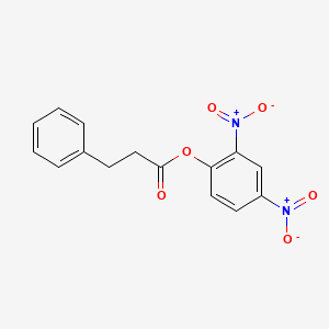 molecular formula C15H12N2O6 B15481191 Benzenepropanoic acid, 2,4-dinitrophenyl ester CAS No. 23522-80-7