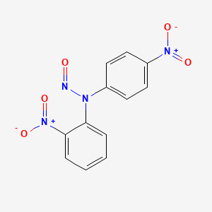 molecular formula C12H8N4O5 B15481227 N-(2-Nitrophenyl)-N-(4-nitrophenyl)nitrous amide CAS No. 21565-18-4
