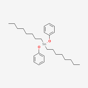 molecular formula C28H44O2Sn B15481319 Dioctyl(diphenoxy)stannane CAS No. 23568-73-2