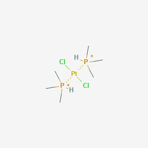 molecular formula C6H20Cl2P2Pt+2 B15481441 Platinum, dichlorobis(trimethylphosphine)- CAS No. 21545-76-6