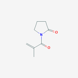 molecular formula C8H11NO2 B15481445 1-(2-Methylacryloyl)pyrrolidin-2-one CAS No. 23935-37-7