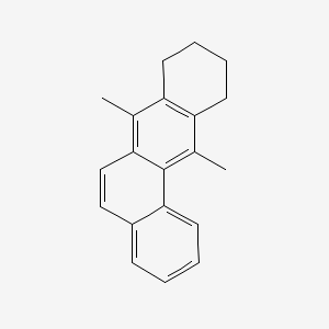 molecular formula C20H20 B15481474 7,12-Dimethyl-8,9,10,11-tetrahydrobenz(a)anthracene CAS No. 25486-91-3