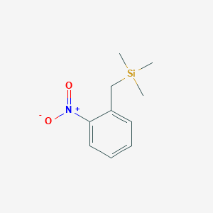 molecular formula C10H15NO2Si B15481510 Trimethyl[(2-nitrophenyl)methyl]silane CAS No. 17876-76-5