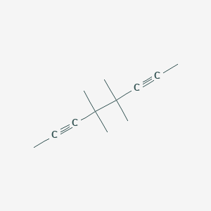 molecular formula C12H18 B15481545 4,4,5,5-Tetramethylocta-2,6-diyne CAS No. 17553-33-2