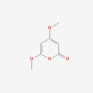 molecular formula C7H8O4 B15481581 4,6-Dimethoxy-2H-pyran-2-one CAS No. 21249-83-2