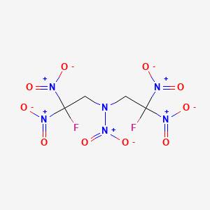 molecular formula C4H4F2N6O10 B15481590 2-Fluoro-N-(2-fluoro-2,2-dinitroethyl)-N,2,2-trinitroethylamine CAS No. 18432-39-8