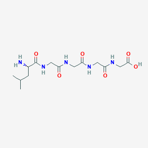 molecular formula C14H25N5O6 B15481654 L-Leucylglycylglycylglycylglycine CAS No. 15080-71-4