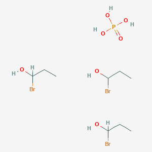 molecular formula C9H24Br3O7P B15481767 1-Bromopropan-1-ol;phosphoric acid CAS No. 26248-88-4