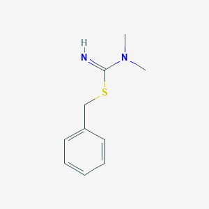 molecular formula C10H14N2S B15481791 Benzyl N,N-dimethylcarbamimidothioate CAS No. 24244-54-0