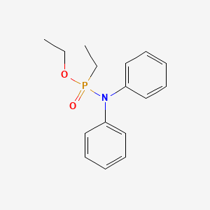 molecular formula C16H20NO2P B15481799 Ethyl P-ethyl-N,N-diphenylphosphonamidate CAS No. 24102-76-9