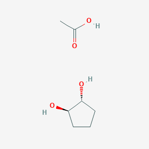 molecular formula C7H14O4 B15481804 acetic acid;(1R,2R)-cyclopentane-1,2-diol CAS No. 20520-67-6