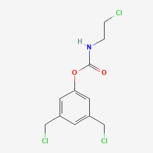 molecular formula C11H12Cl3NO2 B15481805 [3,5-bis(chloromethyl)phenyl] N-(2-chloroethyl)carbamate CAS No. 22134-34-5