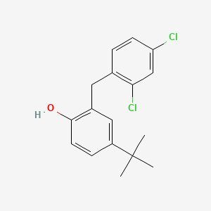 molecular formula C17H18Cl2O B15481924 o-Cresol, 4-tert-butyl-alpha-(2,4-dichlorophenyl)- CAS No. 23802-18-8