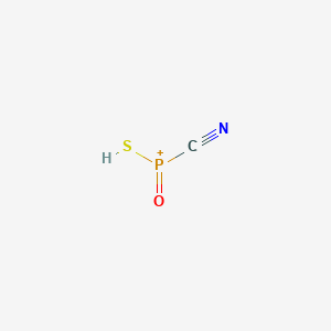 molecular formula CHNOPS+ B15481933 Cyano(oxo)sulfanylphosphanium CAS No. 25757-39-5