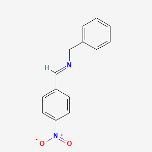 molecular formula C14H12N2O2 B15481976 Benzenemethanamine, N-[(4-nitrophenyl)methylene]- CAS No. 14428-97-8