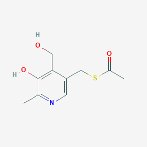molecular formula C10H13NO3S B15481995 Pyridoxine 5-thioacetate CAS No. 21907-94-8