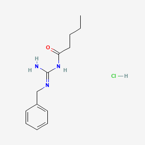 molecular formula C13H20ClN3O B15482017 N-(Benzylamidino)valeramide monohydrochloride CAS No. 20801-67-6