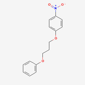 molecular formula C15H15NO4 B15482038 1-Nitro-4-(3-phenoxypropoxy)benzene CAS No. 21278-54-6