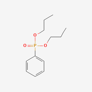 molecular formula C12H19O3P B15482101 Phosphonic acid, phenyl-, dipropyl ester CAS No. 20677-03-6