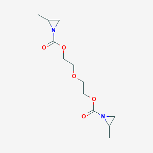 molecular formula C12H20N2O5 B15482104 Oxydi(ethane-2,1-diyl) bis(2-methylaziridine-1-carboxylate) CAS No. 23614-99-5