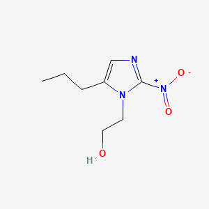 molecular formula C8H13N3O3 B15482117 Imidazole-1-ethanol, 2-nitro-5-propyl- CAS No. 22877-76-5