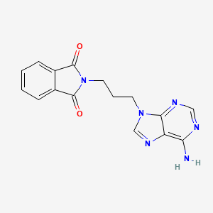 molecular formula C16H14N6O2 B15482158 2-[3-(6-Aminopurin-9-yl)propyl]isoindole-1,3-dione CAS No. 21708-29-2