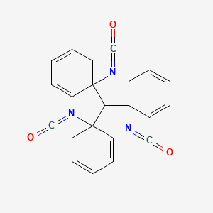 molecular formula C22H19N3O3 B15482201 Methylidynetriphenylene triisocyanate CAS No. 25656-78-4