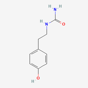 molecular formula C9H12N2O2 B15482275 Urea, (p-hydroxyphenethyl)- CAS No. 25017-51-0