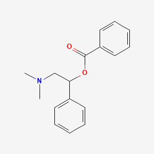 molecular formula C17H19NO2 B15482285 beta-Benzoyloxy-beta-phenylethyl dimethylamine CAS No. 25314-75-4