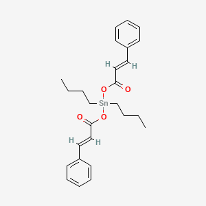 molecular formula C26H32O4Sn B15482296 Tin, dibutylbis(cinnamoyloxy)- CAS No. 21807-93-2