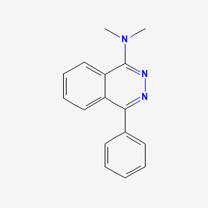 molecular formula C16H15N3 B15482314 N,N-Dimethyl-4-phenyl-1-phthalazinamine CAS No. 23099-85-6