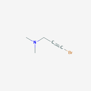 molecular formula C5H8BrN B15482357 3-Bromo-N,N-dimethylprop-2-yn-1-amine CAS No. 14502-48-8