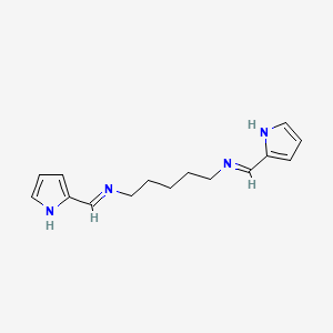 molecular formula C15H20N4 B15482379 N~1~,N~5~-Bis[(2H-pyrrol-2-ylidene)methyl]pentane-1,5-diamine CAS No. 14942-64-4