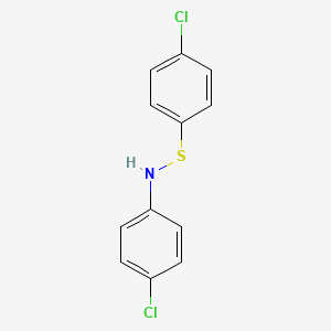 molecular formula C12H9Cl2NS B15482392 Benzenesulfenamide, 4-chloro-N-(4-chlorophenyl)- CAS No. 14933-96-1