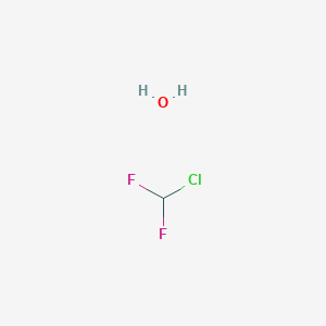 molecular formula CH3ClF2O B15482421 Chloro(difluoro)methane--water (1/1) CAS No. 20723-62-0