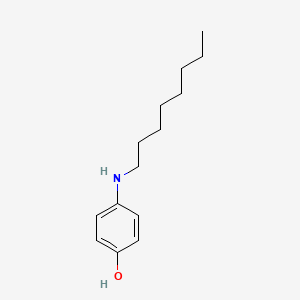 molecular formula C14H23NO B15482480 Phenol, 4-(octylamino)- CAS No. 22792-02-5