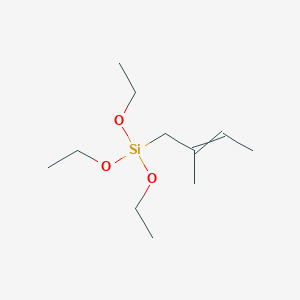 molecular formula C11H24O3Si B15482574 Triethoxy(2-methylbut-2-en-1-yl)silane CAS No. 18002-66-9