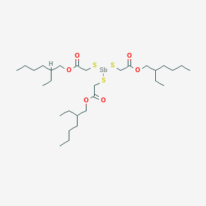 molecular formula C30H57O6S3Sb B15482591 Antimony tris(2-ethylhexyl mercaptoacetate) CAS No. 26864-36-8