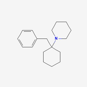 molecular formula C18H27N B15482638 1-(1-Benzylcyclohexyl)piperidine CAS No. 22912-07-8