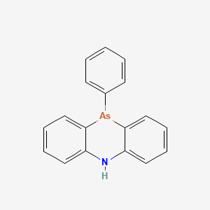 molecular formula C18H14AsN B15482742 Phenarsazine, 5,10-dihydro-10-phenyl- CAS No. 26037-41-2