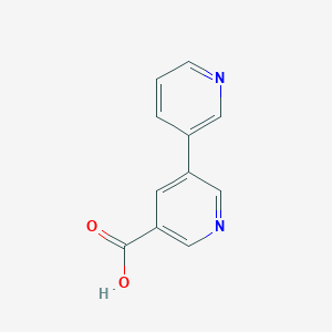 molecular formula C11H8N2O2 B154828 [3,3'-Bipyridine]-5-carboxylic acid CAS No. 1970-81-6