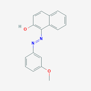 molecular formula C17H14N2O2 B15482914 Naphthalene-1,2(1H,2H)-dione, 1-(3-methoxyphenylhydrazone) CAS No. 21856-99-5