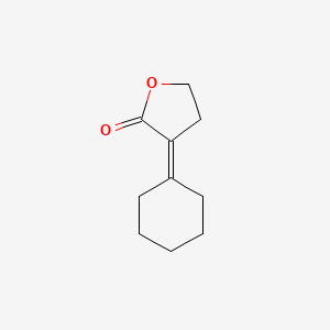 molecular formula C10H14O2 B15483187 3-Cyclohexylideneoxolan-2-one CAS No. 21681-63-0