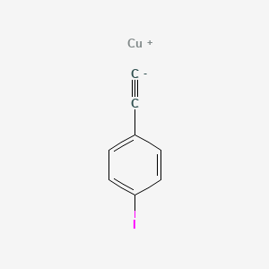 molecular formula C8H4CuI B15483236 copper(1+);1-ethynyl-4-iodobenzene CAS No. 13408-11-2