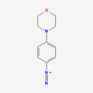 molecular formula C10H12N3O+ B15483291 Benzenediazonium, 4-(4-morpholinyl)- CAS No. 20461-67-0