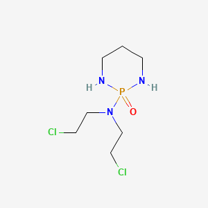 molecular formula C7H16Cl2N3OP B15483333 N,N-Bis(2-chloroethyl)tetrahydro-1,3,2-diazaphosphorin-2-amine 2-oxide CAS No. 20982-36-9