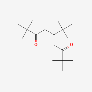 molecular formula C17H32O2 B15483761 5-tert-Butyl-2,2,8,8-tetramethylnonane-3,7-dione CAS No. 21540-21-6