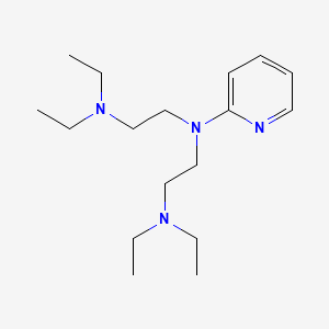 molecular formula C17H32N4 B15483763 Pyridine, 2-(bis(2-diethylaminoethyl)amino)- CAS No. 23826-83-7